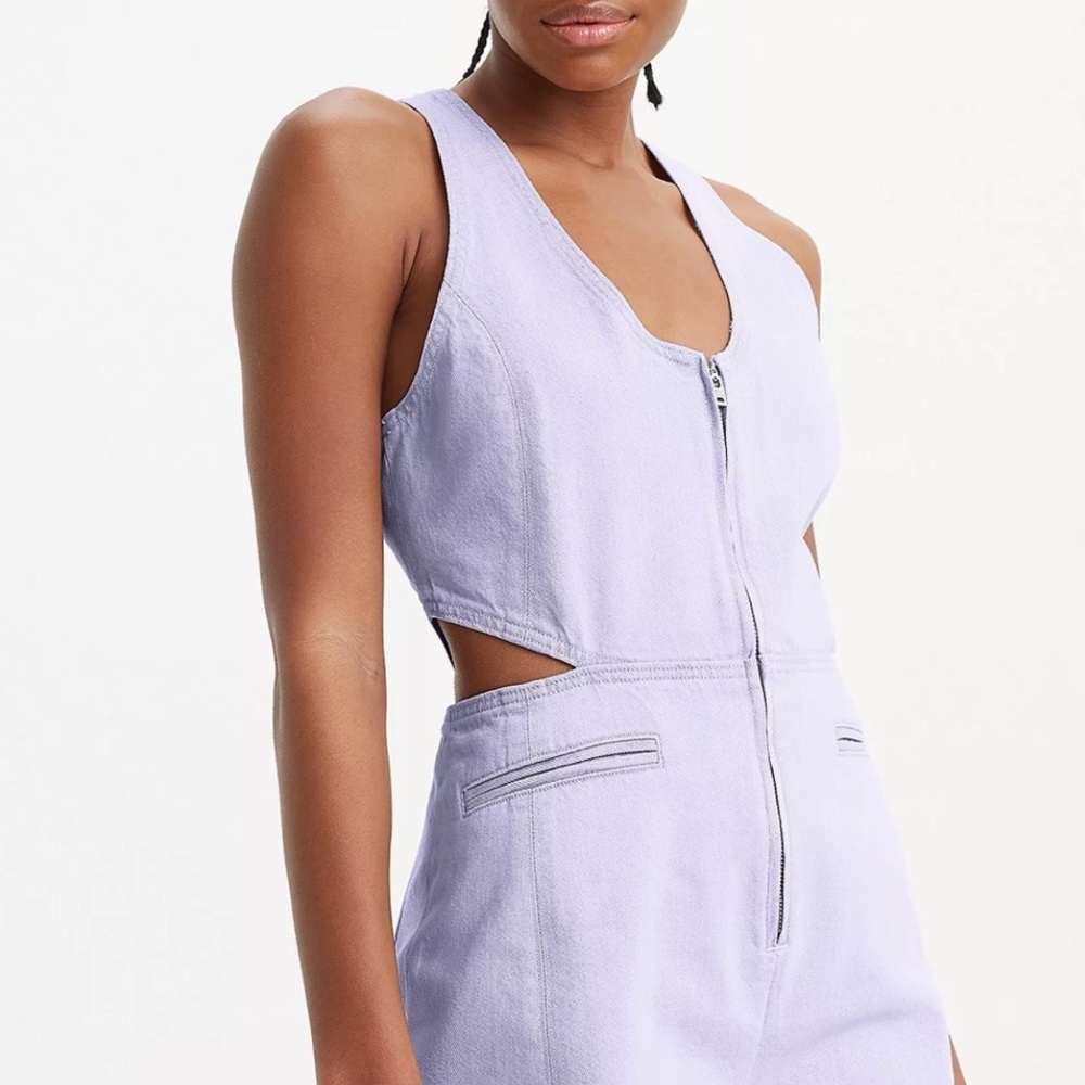 Levi’s Lavender Cutout Romper XS NWT